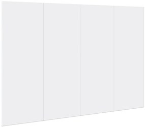 Cabeceira de cama c/ armários 120cm derivados de madeira branco