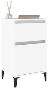 Mesas de cabeceira 2 pcs 40x35x70 cm branco
