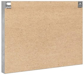 Armário vitrine 100x8,5x75cm derivados de madeira cinza cimento