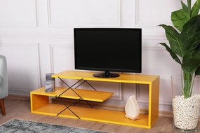 Móvel TV Zigzag – Amarelo – 120x40x30 cm