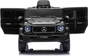 Carro elétrico Crianças 3 a 7 anos Mercedes-Benz 12V G580 Bateria Lìtio, controlo Remoto Preto