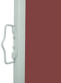 Toldo lateral retrátil para pátio 170x300 cm castanho