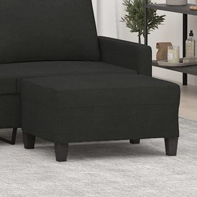 vidaXL Apoio de pés 70x55x41 cm tecido preto