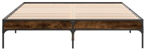 Estrutura de cama 150x200 cm derivados madeira/metal