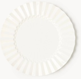 Pratos de jantar em porcelana com padrão em relevo Antonin, conjunto de 4