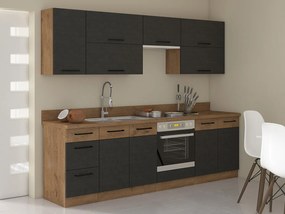 Conjunto de cozinha modular Wood Grey 135