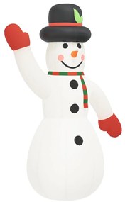 Boneco de neve insuflável com luzes LED 1000 cm