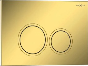 Mexen Tex 01 botão de descarga, dourado champanhe brilhante - 6101-08