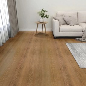 Tábuas de soalho autoadesivas 20 pcs 1,86 m² PVC castanho