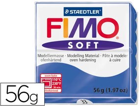 Pasta para Modelar Staedtler Fimo Soft 56 gr Cor Azul Brilhante
