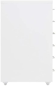 Arquivador móvel 28x41x69 cm metal branco