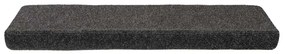 Tapetes de escada autoadesivos 30 pcs 65x21x4 cm antracite