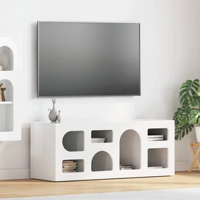 vidaXL Gabinete para TV Branco Brilhante 100 x 35 x 40 cm