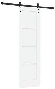 Porta Deslizante c/ Conjunto de Ferragens Brancas 61x198.5 cm Madeira