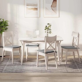 vidaXL Almofadas de Assento 4 pcs Cinza Nuvem 40 x 40 x 3 cm tecido