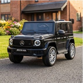 Carro elétrico para Crianças 3 a 7 anos*, 12V 4x4 Mercedes G63 AMG Rodas Espuma EVA, Controle remoto Preto