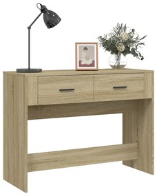 Mesa consola 100x39x75 cm derivados de madeira carvalho sonoma