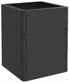 Vasos/floreiras de jardim 2 pcs PP antracite