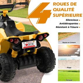 Carro de pelúcia elétrico para crianças a partir de 3 anos, bege