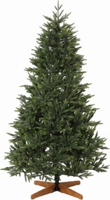 HOMCOM Árvore de Natal Artificial 180cm Densa Realista, 732 Ramos em PE Ignífugos, Base Dobrável em Madeira, Verde | Aosom Portugal