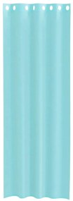 Cortinas de voile com ilhós 2 pcs turquesa