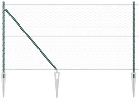 Cerca Hexagonal Verde 1x50 m Aço