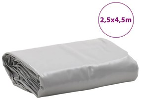 Lona 2,5x4,5 m 650 g/m² cinzento