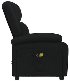 Poltrona de massagens elétrica tecido preto