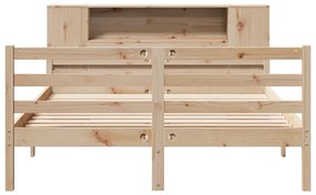 Cama com estante sem colchão 150x200 cm pinho maciço