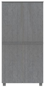 Roupeiro HAMAR 89x50x180 cm pinho maciço cinza-escuro