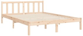 Cama sem colchão 140x200 cm madeira de pinho maciça