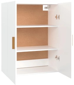 Armário de parede suspenso 69,5x34x90 cm branco