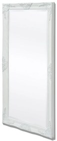 vidaXL Espelho parede, estilo barroco, 120x60 cm, branco