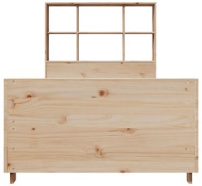 Cama sem colchão 75x190 cm madeira de pinho maciça