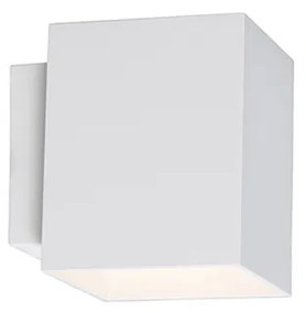 Candeeiro de parede branco quadrado - Sola Design,Moderno