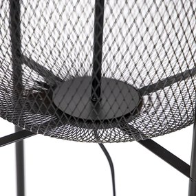 Candeeiro de pé moderno preto - Bliss Mesh