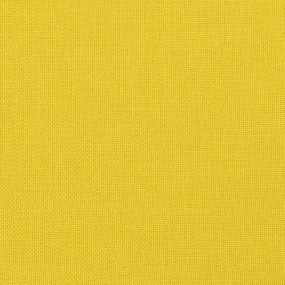 Sofá de 2 lugares 140 cm tecido amarelo-claro