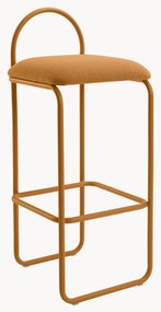 Cadeira de balcão em bouclé Angui