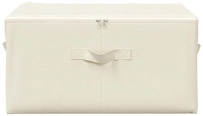 Caixas de arrumação 2 pcs 43x34x23 cm tecido creme