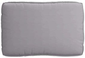 Almofada de Palete para Assento Cinza 120x80x12 cm Tecido Oxford