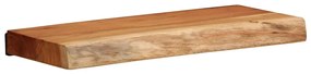 Prateleiras parede 2 pcs 40x20x3,5 cm madeira de acácia maciça