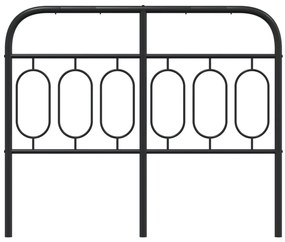 Cabeceira de cama 120 cm metal preto