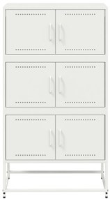 Aparador 68,5x38,5x123,5 cm aço branco