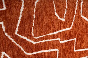 Pouffe Lora – Laranja – 85x85x40 cm