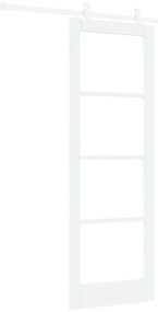 Porta Deslizante vidaXL com Conjunto de Ferragens Branco 73,5x211 cm M