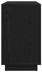 Buffet vidaXL Preto Carvalho 102x35x60 cm Madeira engenheirada