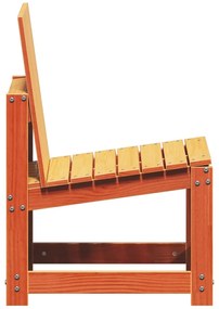 Cadeira de jardim 50,5x55x77 cm pinho maciço castanho-mel