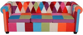 2 pcs conjunto de sofás chesterfield em tecido