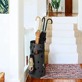 Suporte para guarda-chuvas, redondo 17 x 41 cm (Ø x A) preto