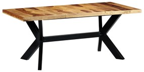 vidaXL Mesa de jantar 180x90x75 cm madeira de acácia maciça